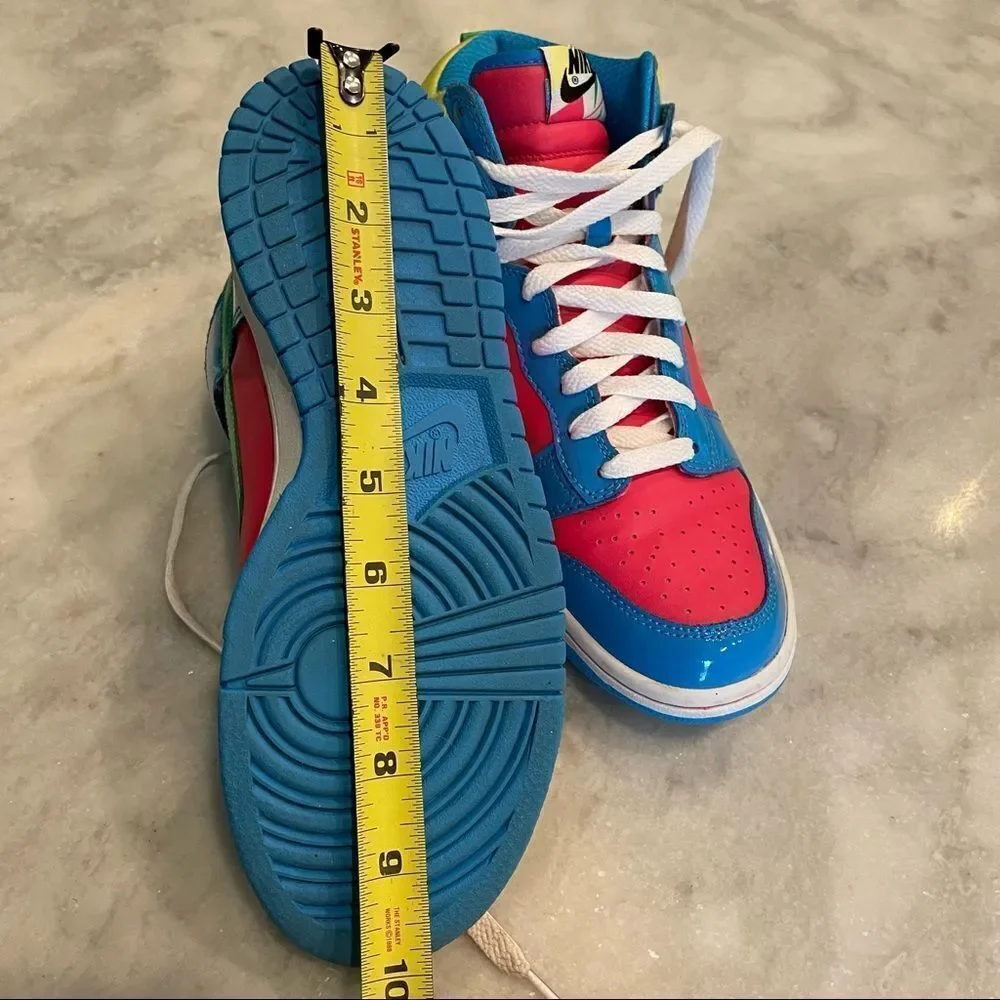 Nike Dunk High GS Cherry / Blue-Green - Yellow Rare